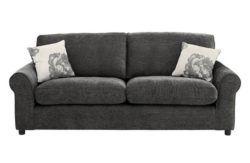 HOME Tessa Large Fabric Sofa - Charcoal